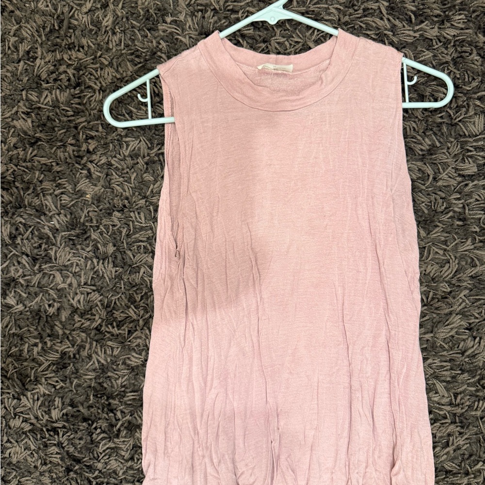 Free Kisses Light Pink Tank Top